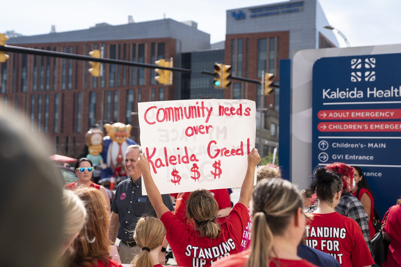 Picketing Kaleida Health
